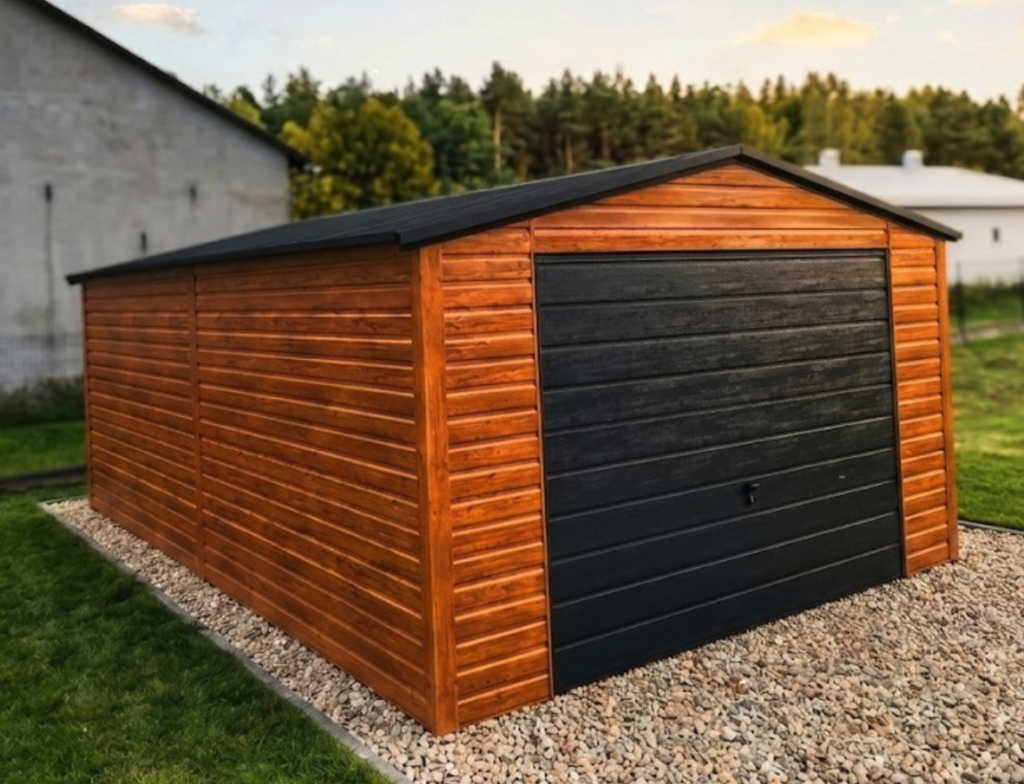 Garaż blaszany 4m x 6m